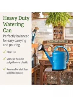 French Blue Watering Can -US Organic Seed Sales Store 06341 7