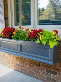 Fairfield Self-Watering Window Box, 4’ -US Organic Seed Sales Store 39345 100V tif