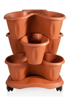 Trifoglio 3-Tier Planter On Wheels -US Organic Seed Sales Store 3 4 crop 8613625 05V