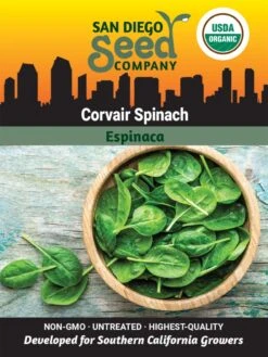 Corvair Spinach Organic Seeds