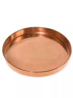 Large Round Copper Plant Tray, 14" -US Organic Seed Sales Store 8593531 1173 tif