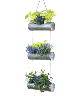 Galvanized Hanging Triple Planter -US Organic Seed Sales Store 8595213 6967 tif