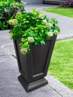 Kensington Self-Watering Tall Patio Planter, 25" 8 Kensington Self-Watering Tall Patio Planter, 25" -US Organic Seed Sales Store 8598549 01V tif