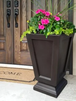 Kensington Self-Watering Tall Patio Planter, 25" 9 Kensington Self-Watering Tall Patio Planter, 25" -US Organic Seed Sales Store 8598549 03V tif