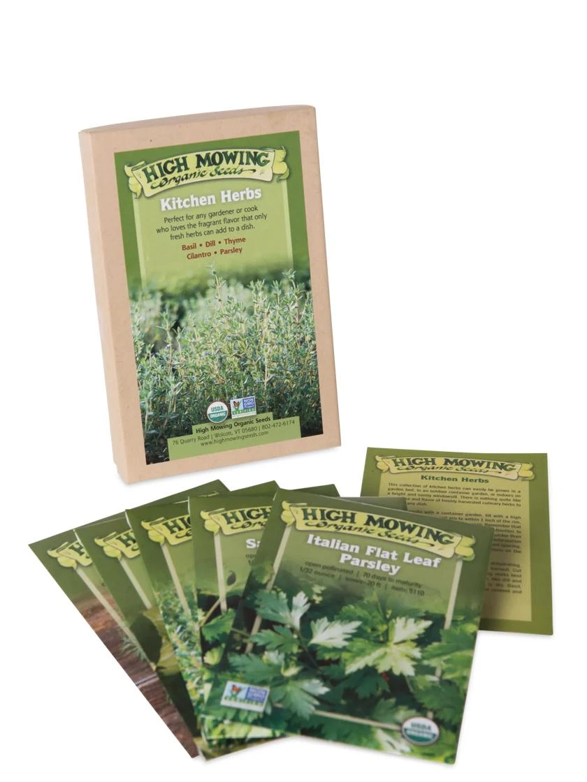 Kitchen Herbs Organic Seed Collection 1 Kitchen Herbs Organic Seed Collection