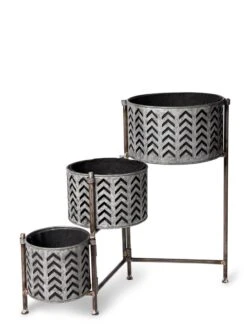 Galvanized Grow Bag Triple Planters With Stand -US Organic Seed Sales Store 8609180 4812 tif