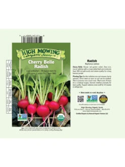 Cherry Belle Radish Organic Seeds 5 Cherry Belle Radish Organic Seeds -US Organic Seed Sales Store 8610352 01v