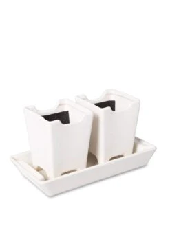 Stoneware Self-Watering Windowsill Planters, Set Of 2 8 Stoneware Self-Watering Windowsill Planters, Set Of 2 -US Organic Seed Sales Store 8611890 5658 tif