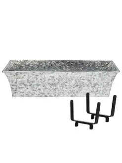 Achla Designs Handrail Flowerbox Bracket Kit For Rail -US Organic Seed Sales Store 8612883 01v achla designs handrail flowerbox bracket kit for 2x4 inch rail