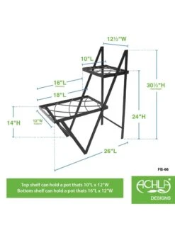Achla Designs Duet Plant Stand -US Organic Seed Sales Store 8612905 02v