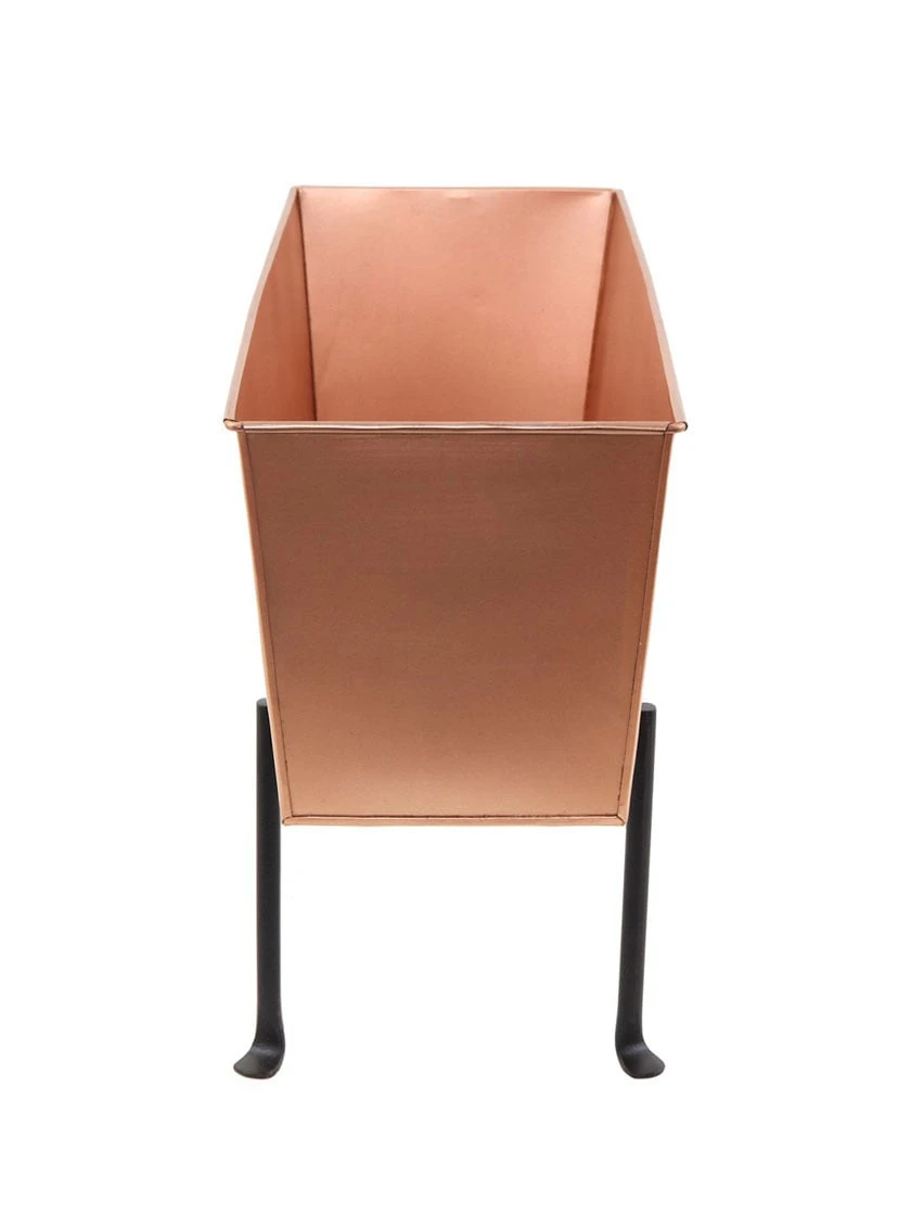Achla Designs Copper Flower Box With Folding Stand 3 Achla Designs Copper Flower Box With Folding Stand - Image 3