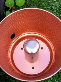 Hammered Copper Hose Pot With Lid 16 Hammered Copper Hose Pot With Lid -US Organic Seed Sales Store 8613311 0022